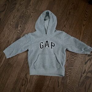 Baby Gap Gray Fleece Logo Hoodie size 2 years
